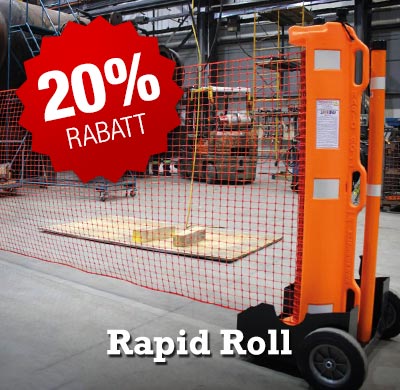 20% rabatt på Rapid Roll sperregjerde