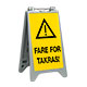 Skiltbukk: Fare for takras!